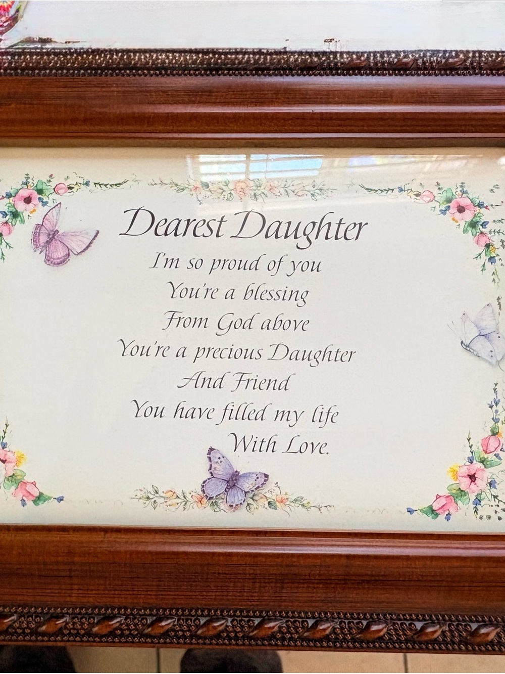 Dearest Daughter Musical Jewelry Keepsake Box ✨
